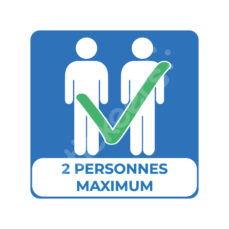 Sticker « 2 personnes maximum »