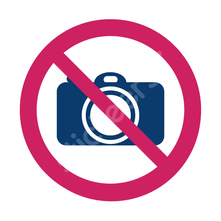 sticker adhesif appareil photo interdit interdiction