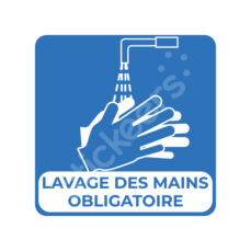 Sticker « Lavage des mains obligatoire »