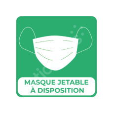 Sticker « Masque jetable à disposition »