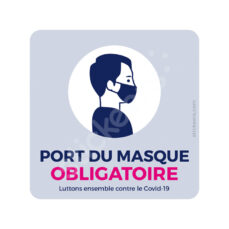 Sticker « Port du masque obligatoire » v2
