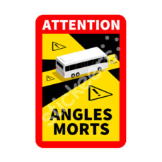 Sticker « Attention, angles morts » Bus, Car