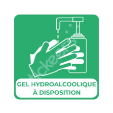 Sticker « Gel Hydroalcoolique à disposition »