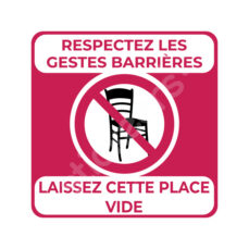 Sticker « Interdiction de s’asseoir »