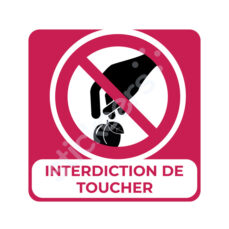 Sticker « Interdiction de toucher »