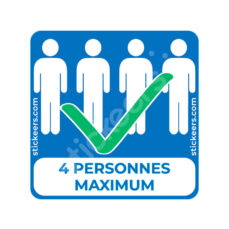 Sticker « 4 personnes maximum »